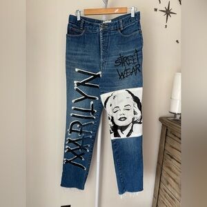 Vintage Calvin Klein customized jeans Street wear size 14